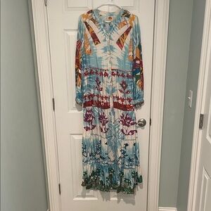 FARM Rio Multicolor Long Sleeve Dress
